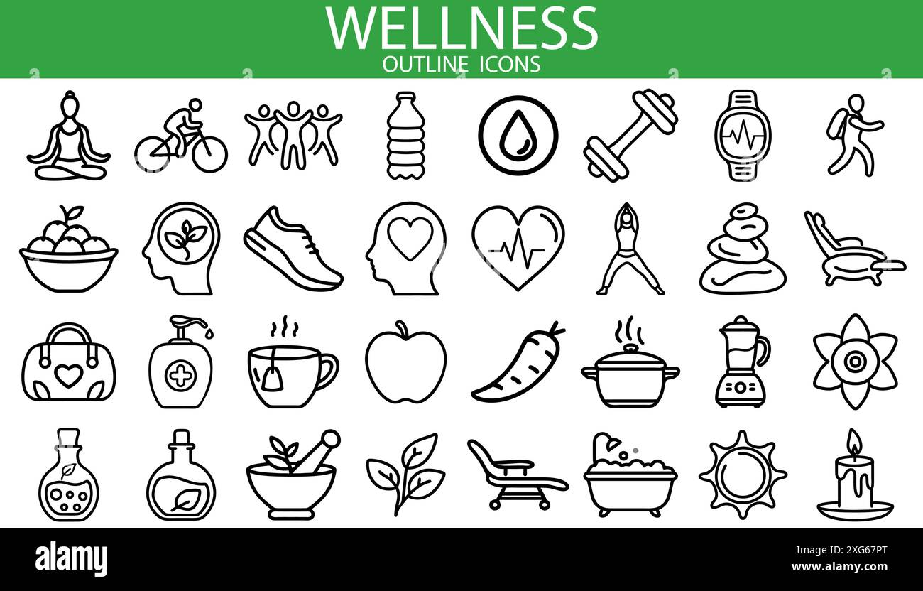 Wellness motivation vector vectors Stock Vector Images - Alamy