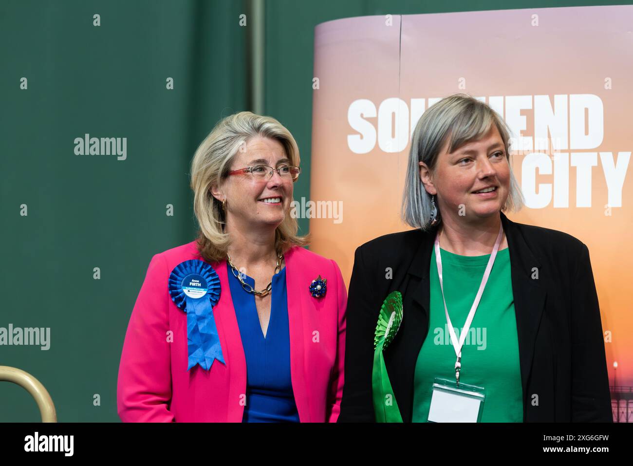 Candidates Anna Firth and Tilly Hogrebe at the 2024 UK Parliamentary