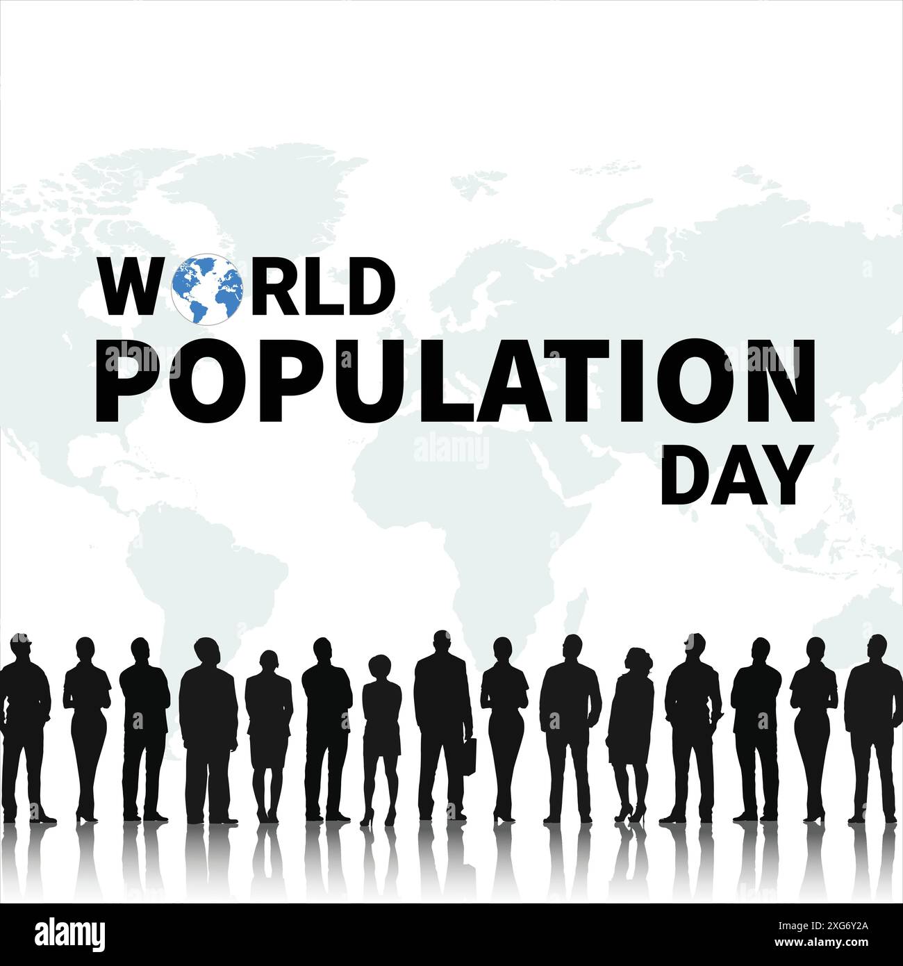 World Population Day Concept, 11 July. Overcrowded, overloaded