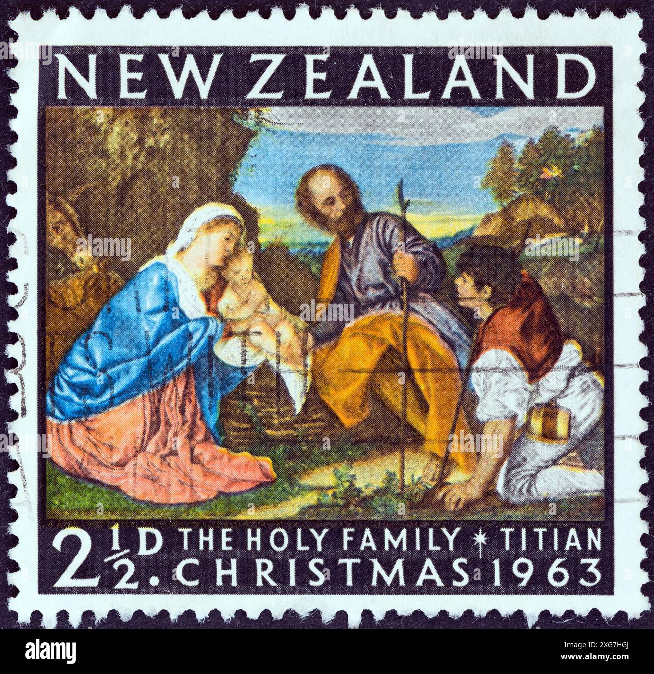 NEW ZEALAND - CIRCA 1963: A stamp printed in New Zealand from the ...