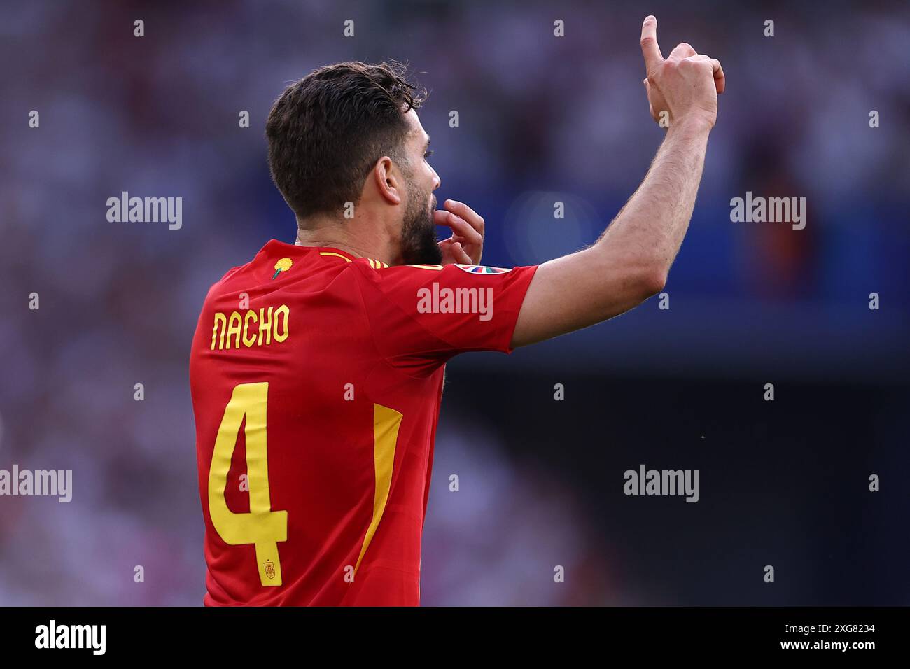 Nacho Fernandez of Spain gestures during the Uefa Euro 2024 quarter
