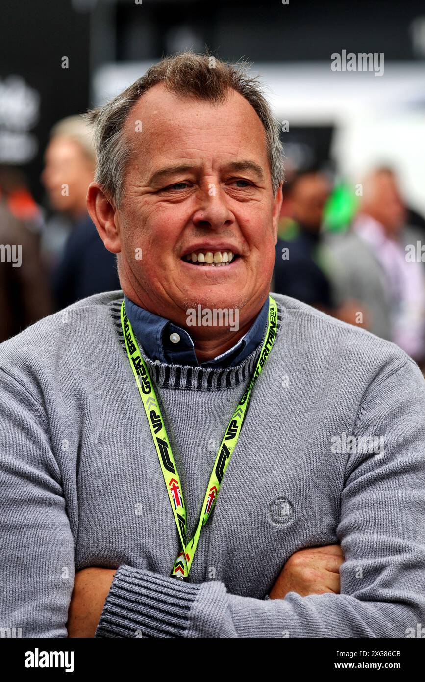 Silverstone, UK. 07th July, 2024. John McGuinness (GBR) Motorcycle Racer. Formula 1 World Championship, Rd 12, British Grand Prix, Sunday 7th July 2024. Silverstone, England. Credit: James Moy/Alamy Live News Stock Photo