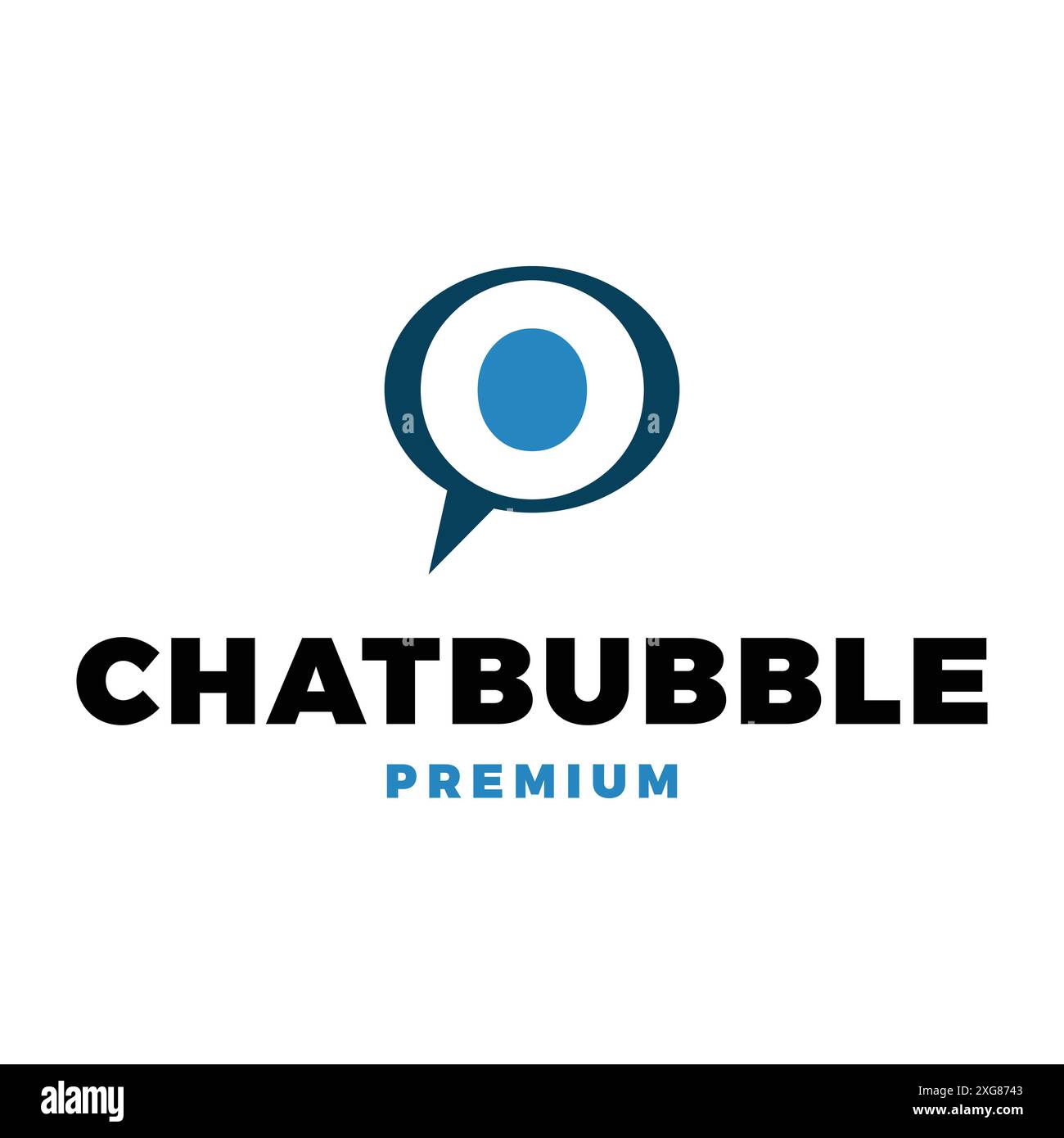 Initial Letter O Chat Bubble Icon Vector Logo Template Illustration Design Stock Vector