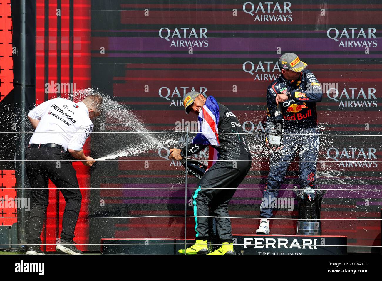 Silverstone, UK. 07th July, 2024. (L to R) Peter Bonnington (GBR