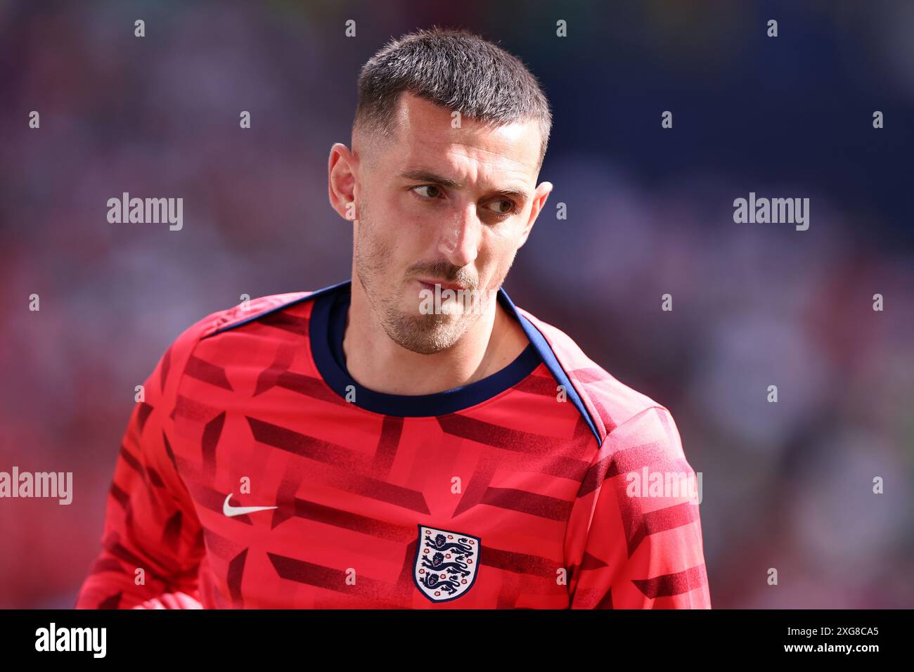 Lewis Dunk Of England During Warm Up Before The Uefa Euro 2024 Quarter 