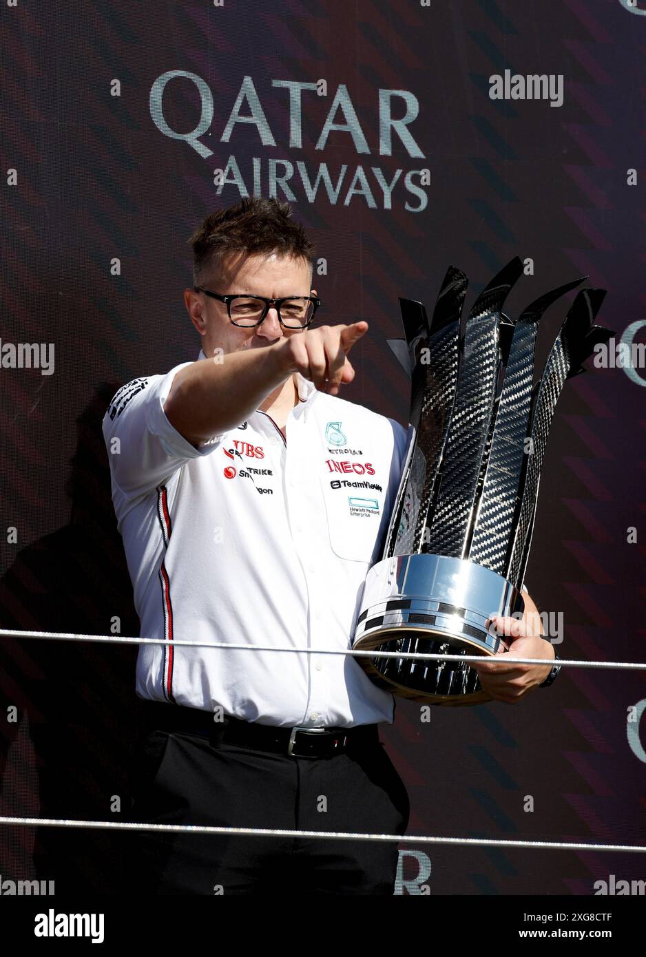 Silverstone, Great Britain. 7th July, 2024. Peter Bonnington (GBR, Mercedes-AMG Petronas F1 Team), F1 Grand Prix of Great Britain at Silverstone Circuit on July 7, 2024 in Silverstone, Great Britain. (Photo by HOCH ZWEI) Credit: dpa/Alamy Live News Stock Photo