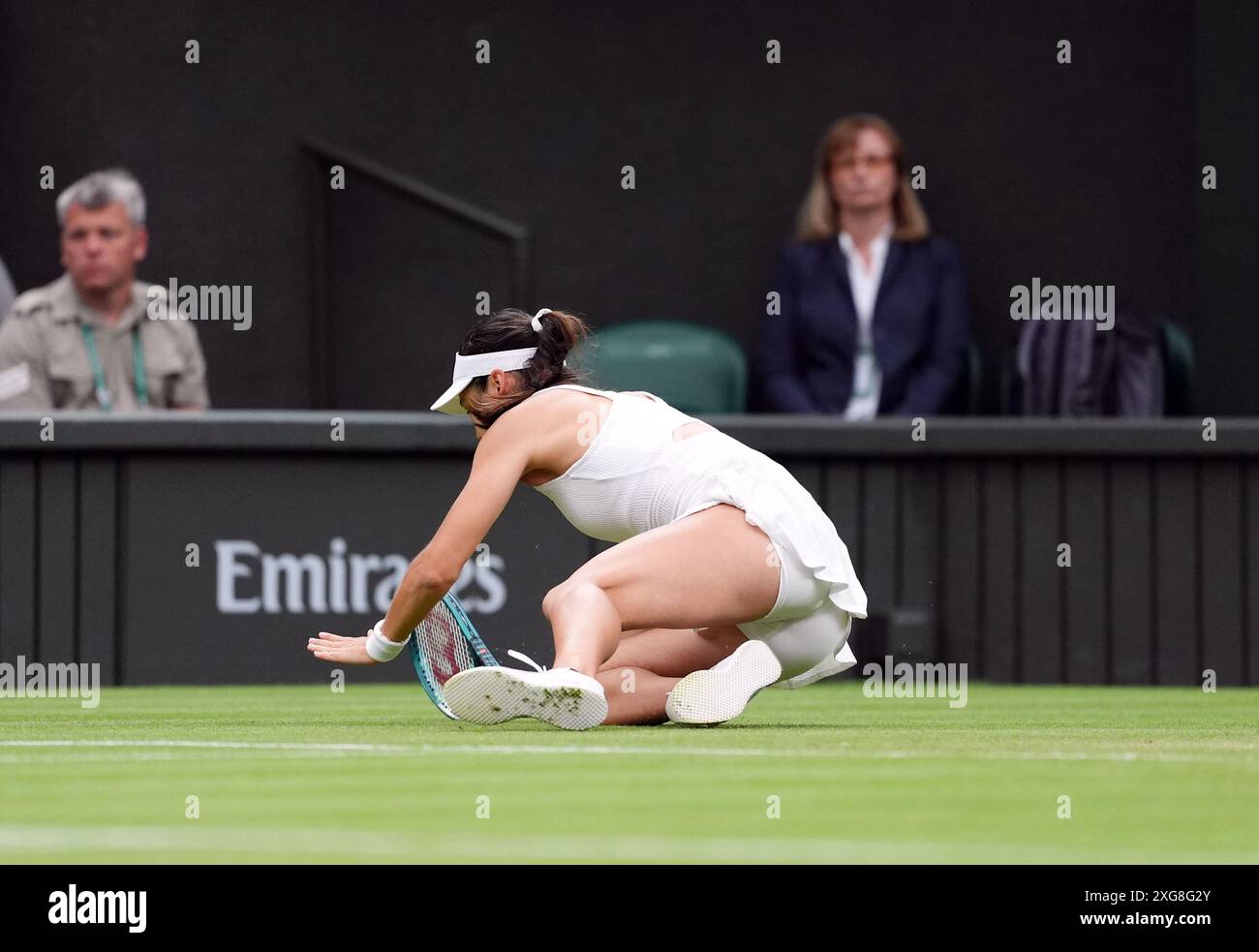 Emma Raducanu Slips During Her Match Against Lulu Sun not Pictured On emma-raducanu-slips-during-her-match-against-lulu-sun-not-pictured-on