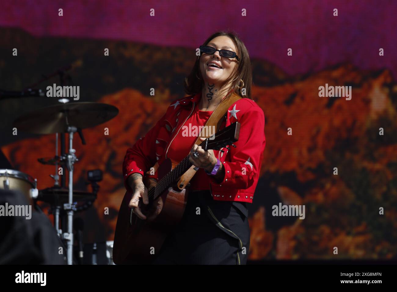 London, UK. 07th July, 2024. 7th July 2024 London UK Elle King during BST Hyde Park Credit: clubpaparazzi/Alamy Live News Stock Photo