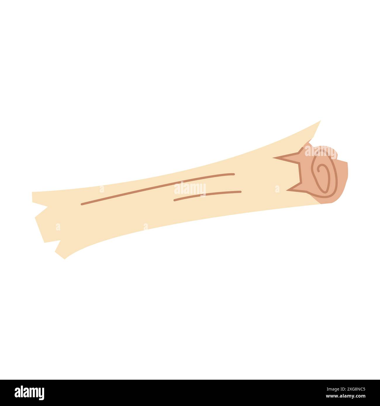 Old scroll on a white background. Vector illustration Stock Vector ...