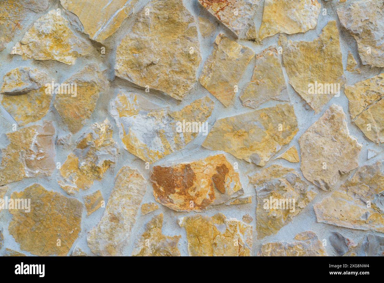 Old stone wall texture background, pattern Stock Photo