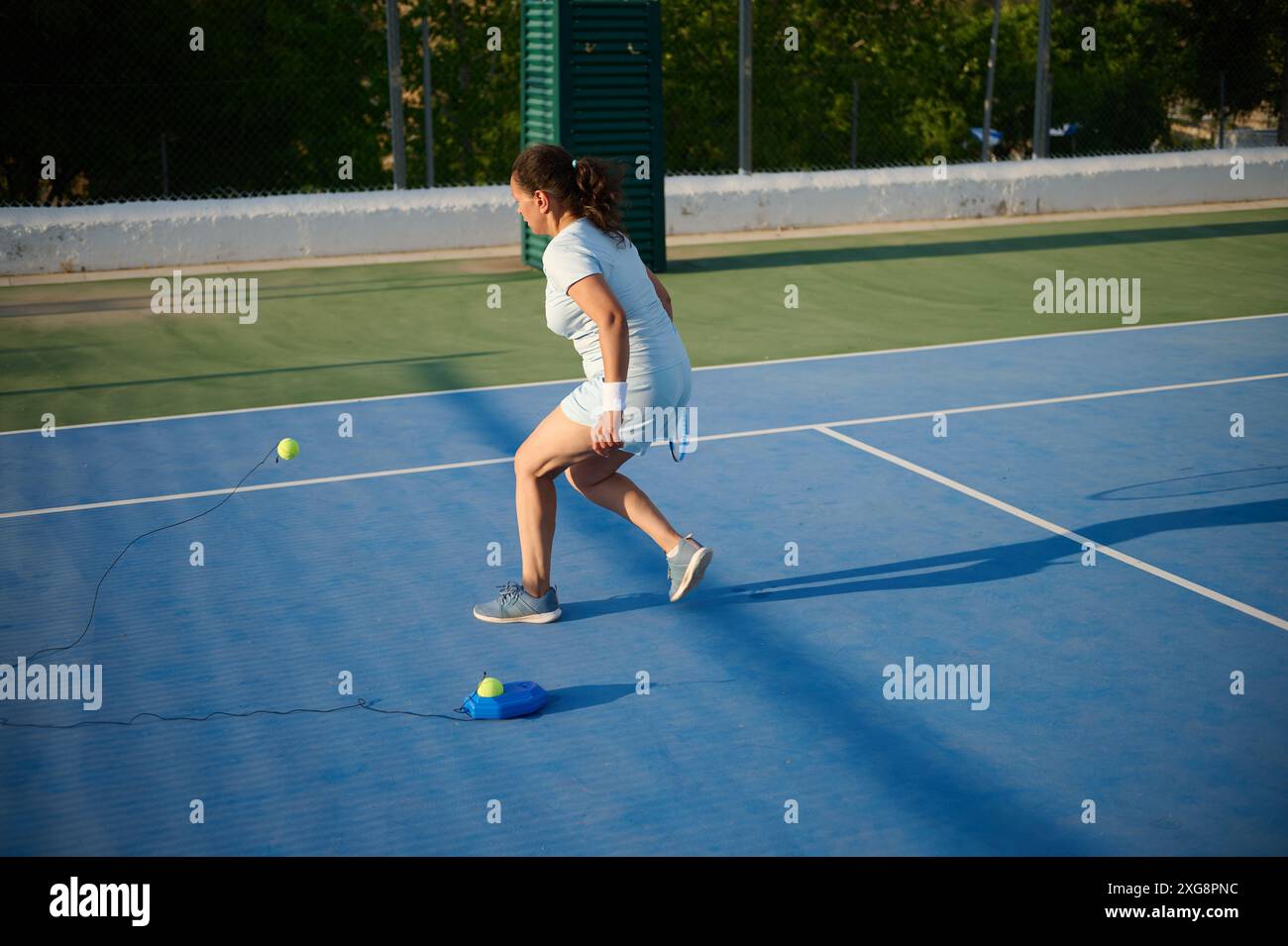 Female athlete using ball under hi-res stock photography and images - Alamy