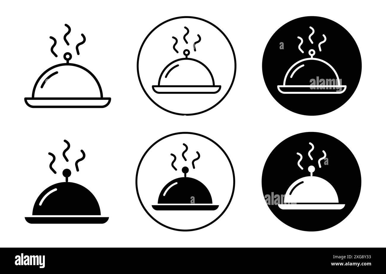 Food platter serving icon vector logo set collection for web app ui Stock Vector Image & Art Alamy