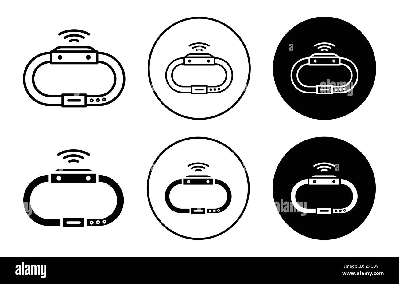 Smartband icon vector logo set collection for web app ui Stock Vector ... image.
