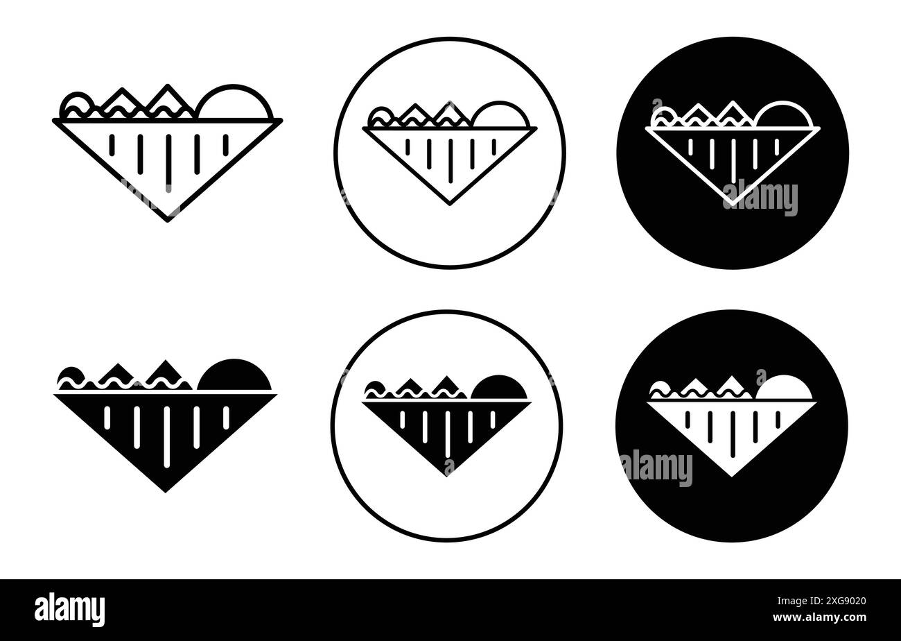Sandwich icon vector logo set collection for web app ui Stock Vector ...