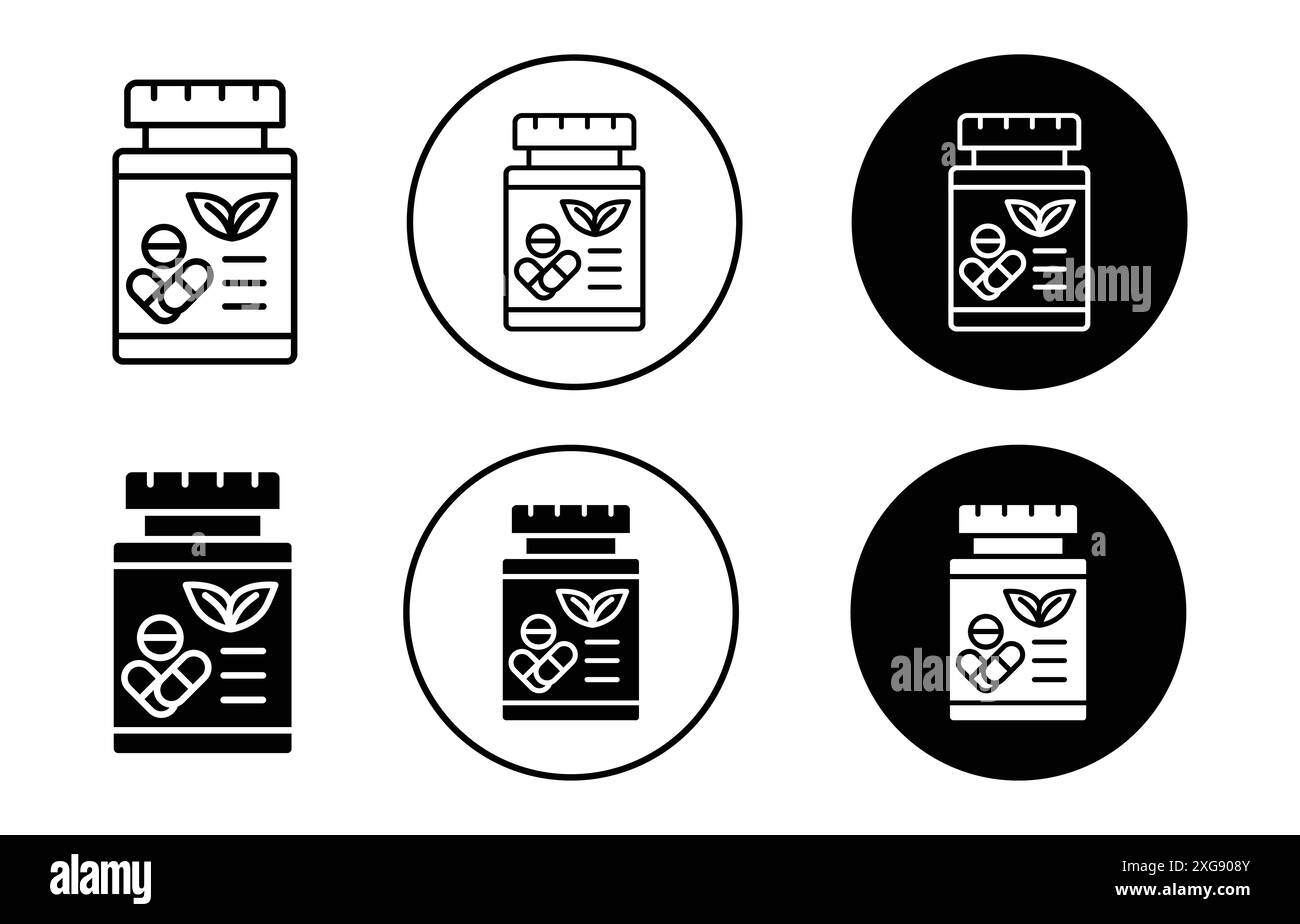 Supplement icon vector logo set collection for web app ui Stock Vector ...