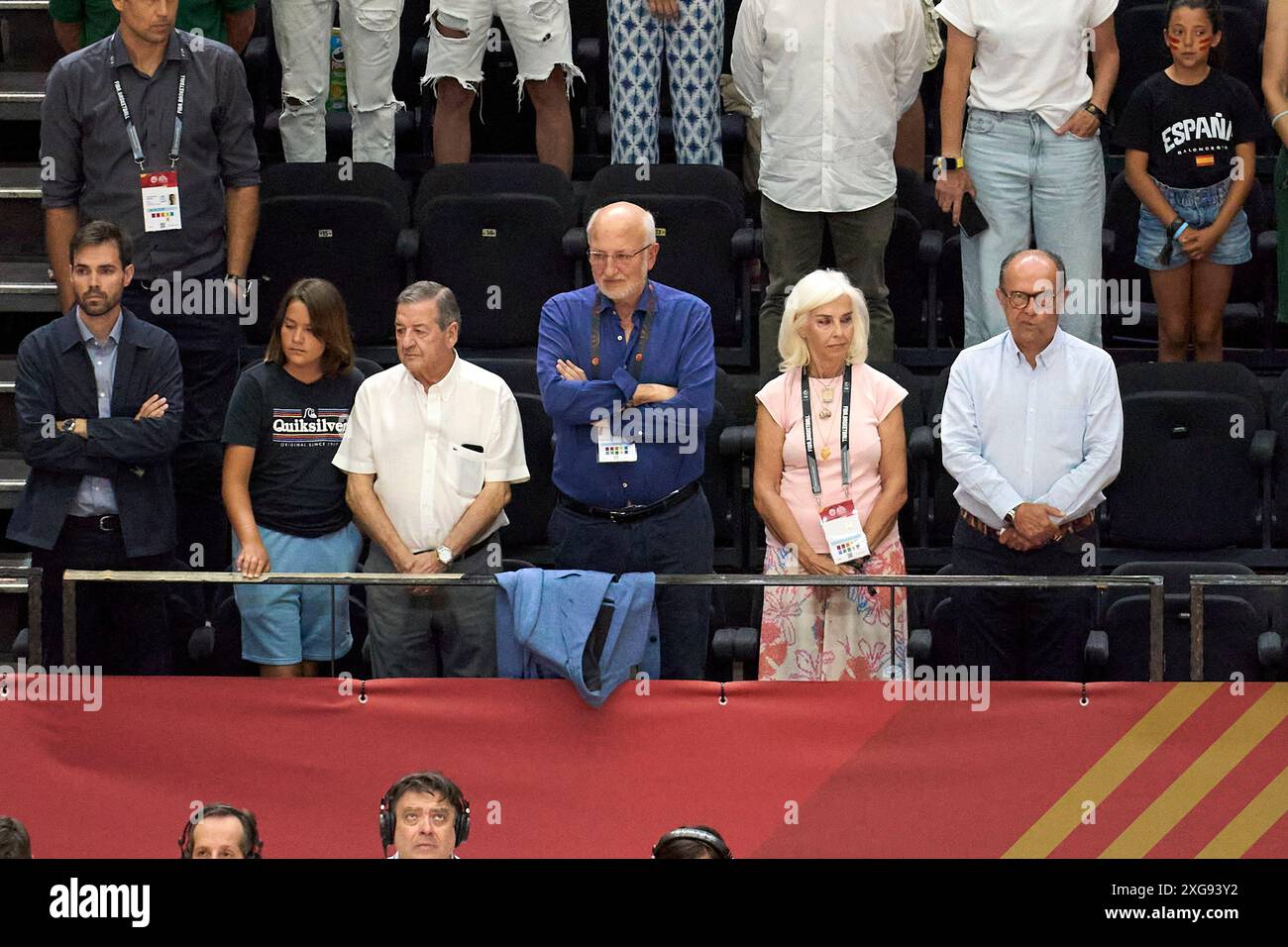 Paco roig seen in action during the game between Spain and Bahamas in FIBA Olympic Qualifying Tournament Spain 2024 group phase on July 3, 2024 at Mun Stock Photo