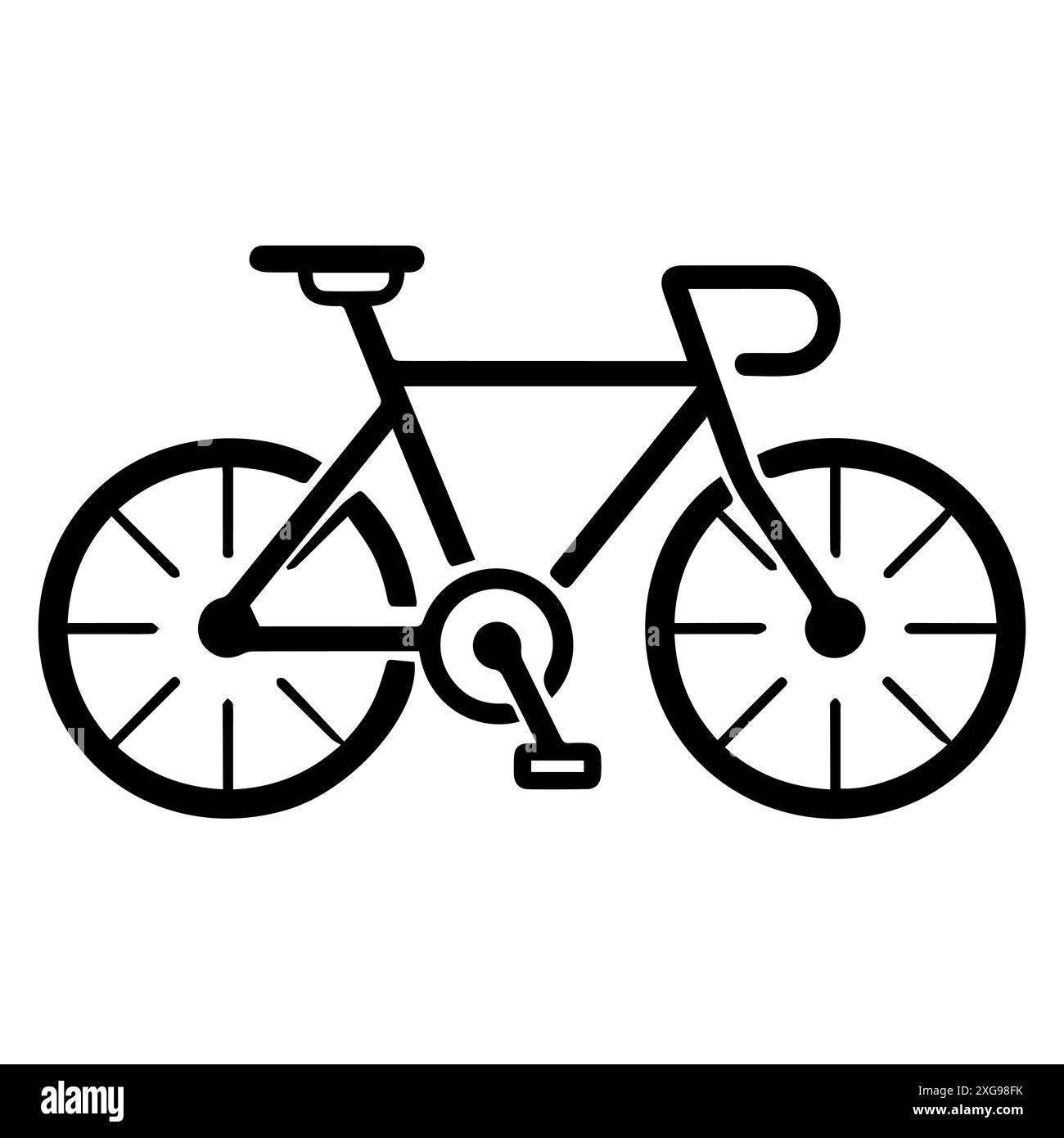 bicycle icon or modern line symbol. Vector line art and icon design ...