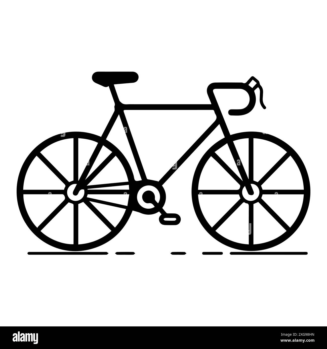 bicycle icon or modern line symbol. Vector line art and icon design ...
