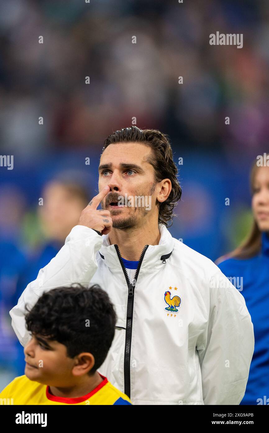 Hamburg, Germany. 05th, July 2024. Antoine Griezmann of France seen