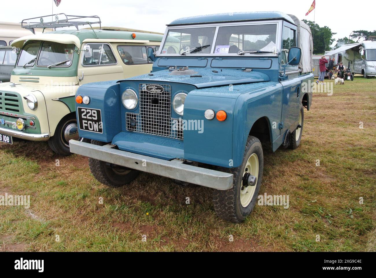 A 1964 Land Rover Series 2A parked on display at the 48th Historic ...