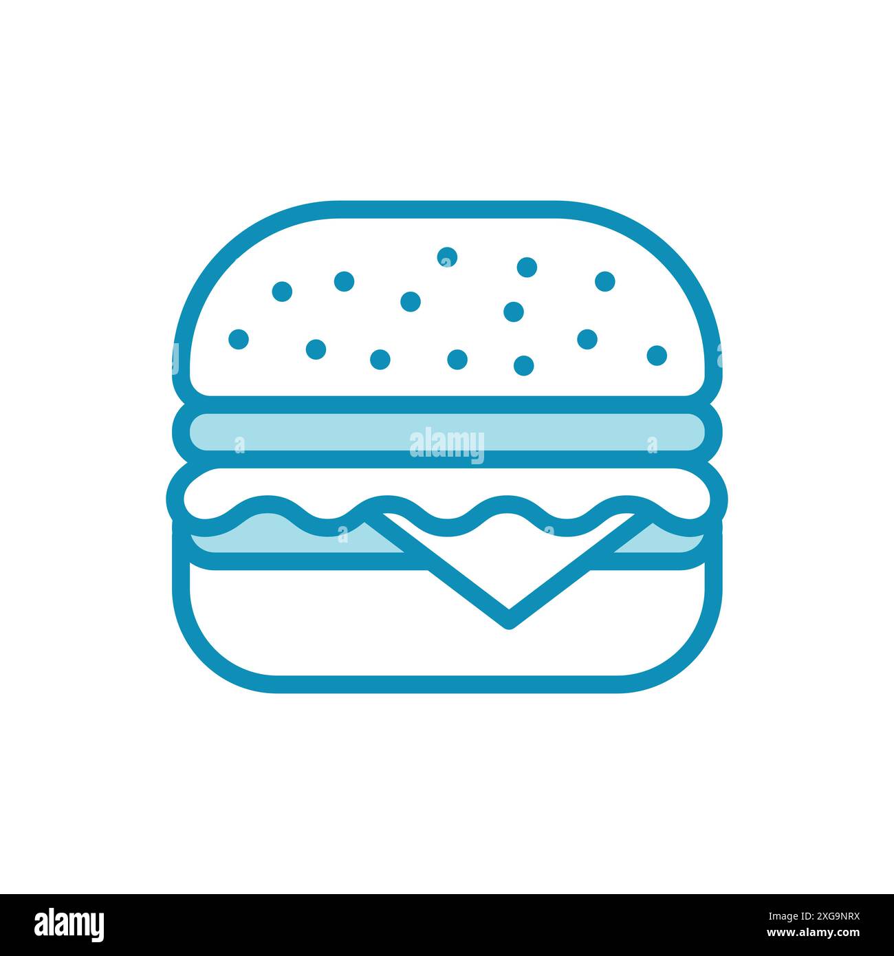 hamburger icon vector design template in white background Stock Vector
