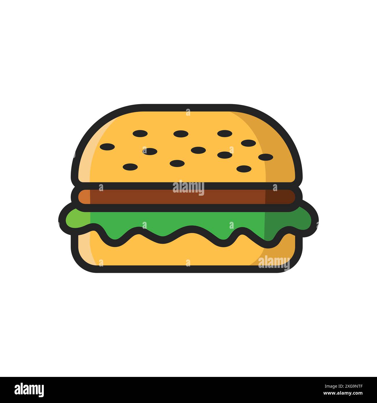 hamburger icon vector design template in white background Stock Vector