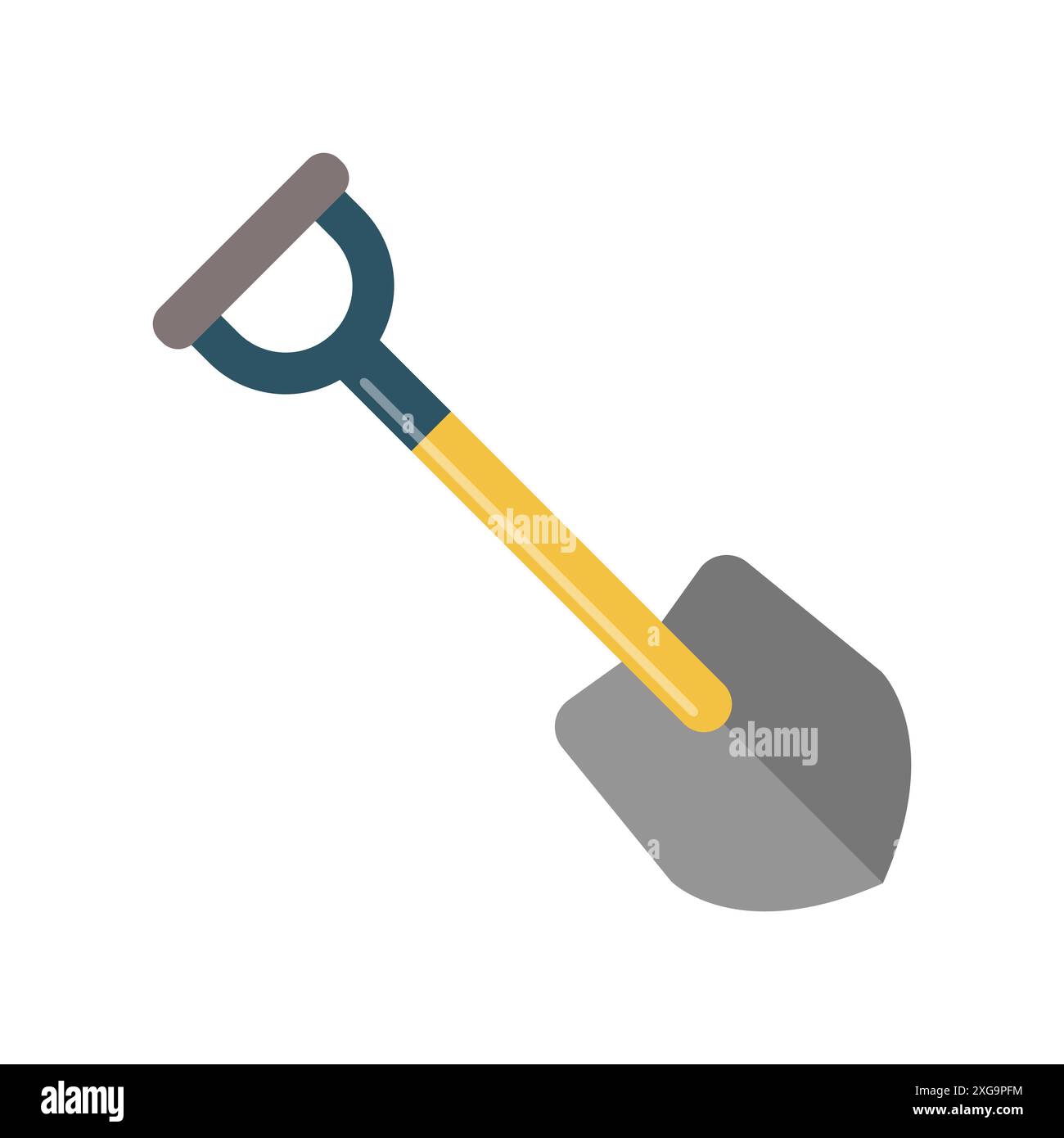 shovel icon vector design template in white background Stock Vector