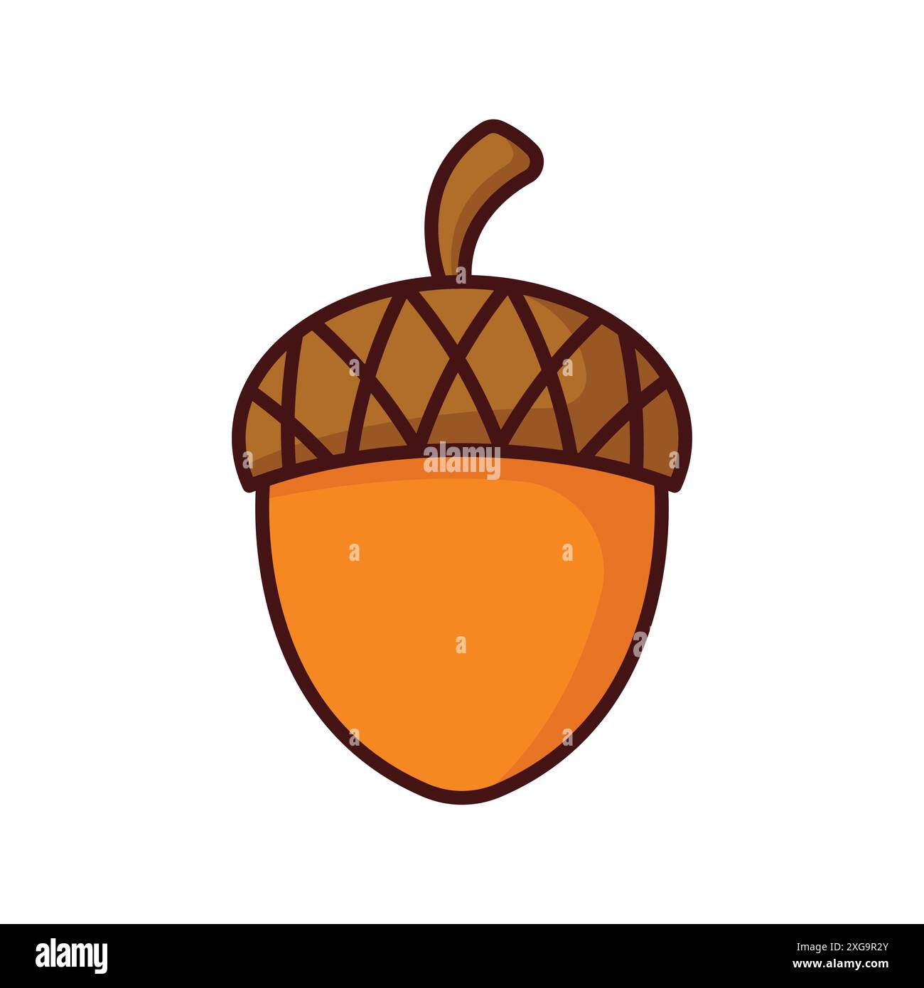 acorn icon vector design template in white background Stock Vector