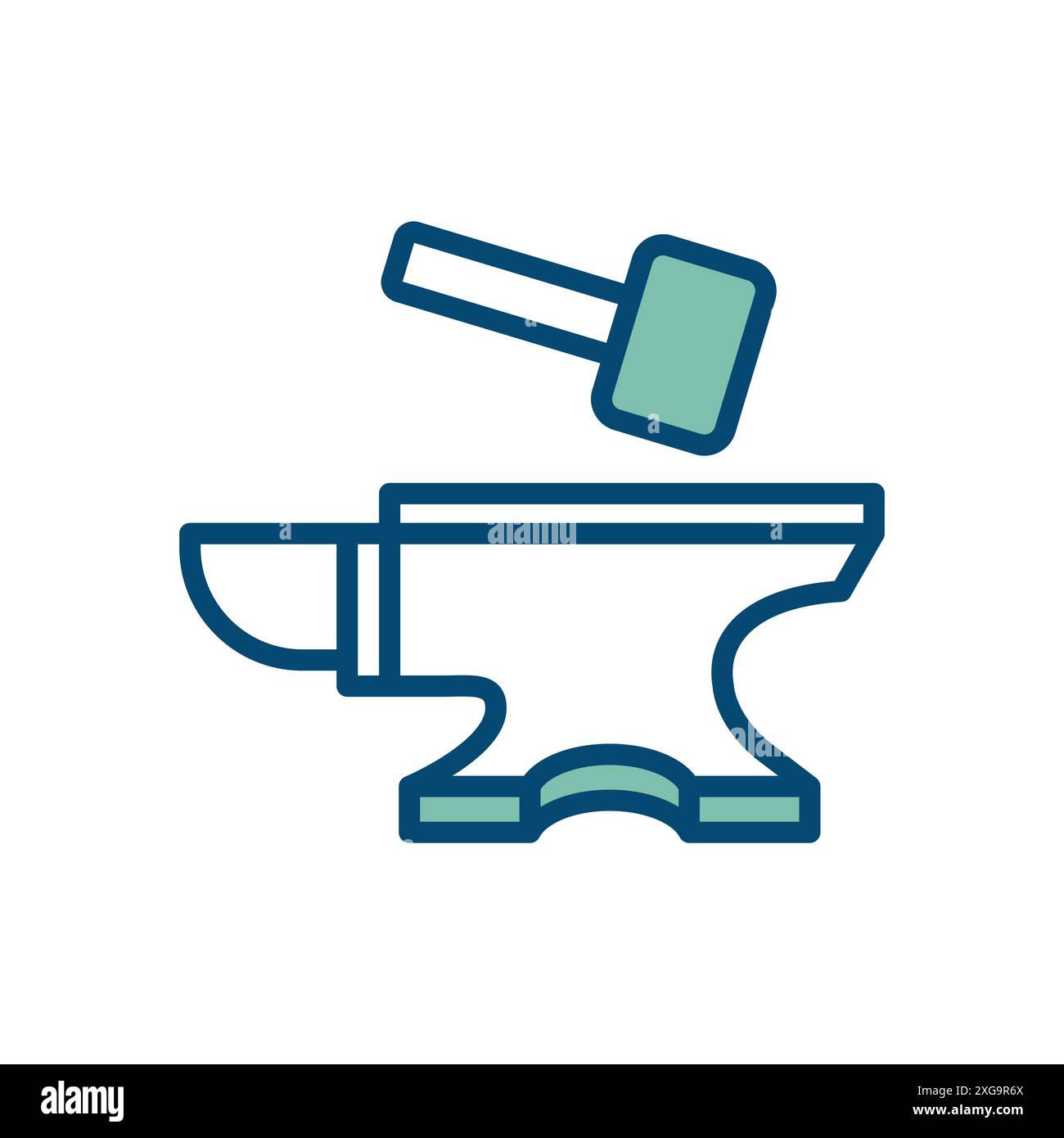 anvil icon vector design template in white background Stock Vector