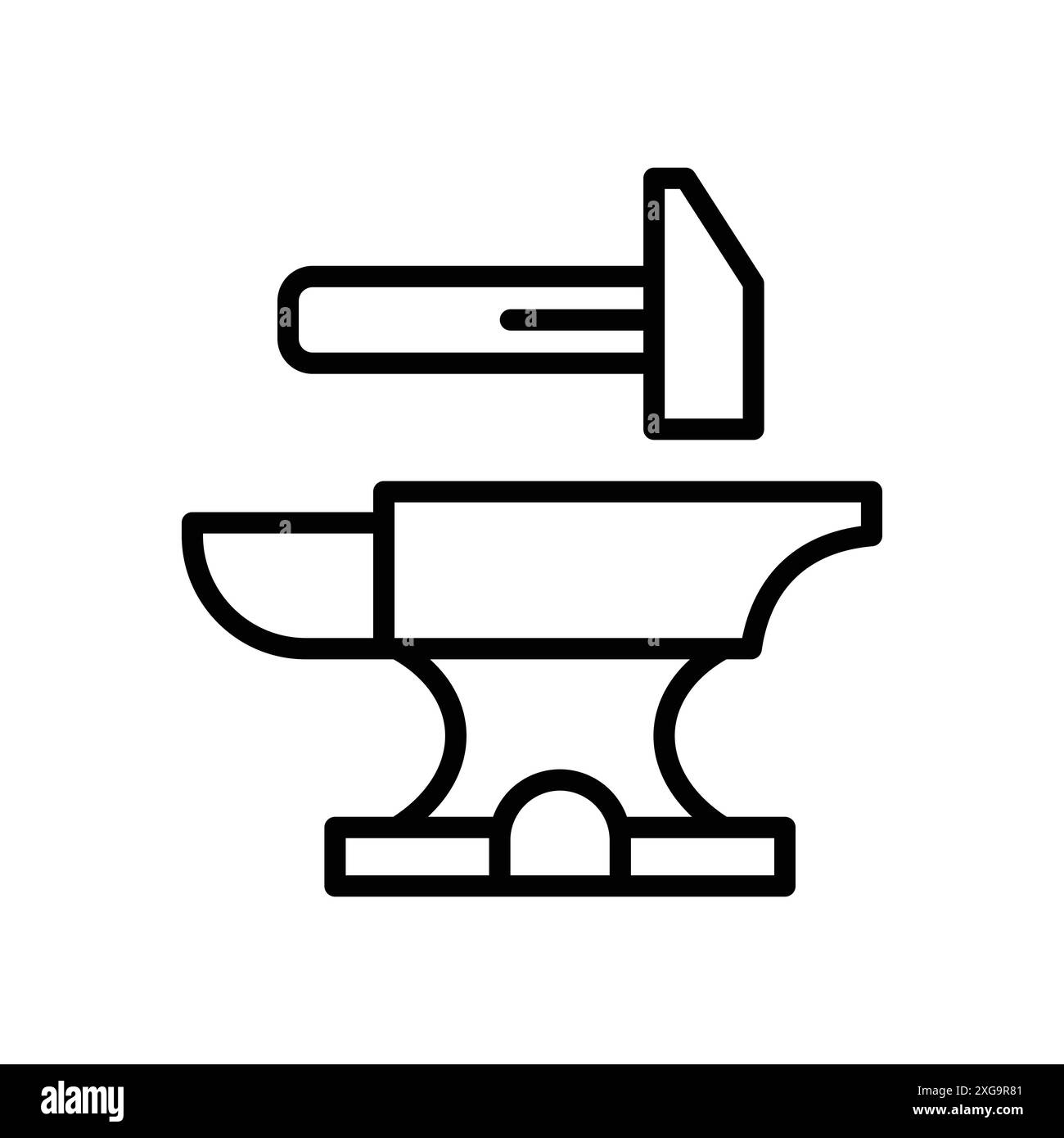 anvil icon vector design template in white background Stock Vector ...