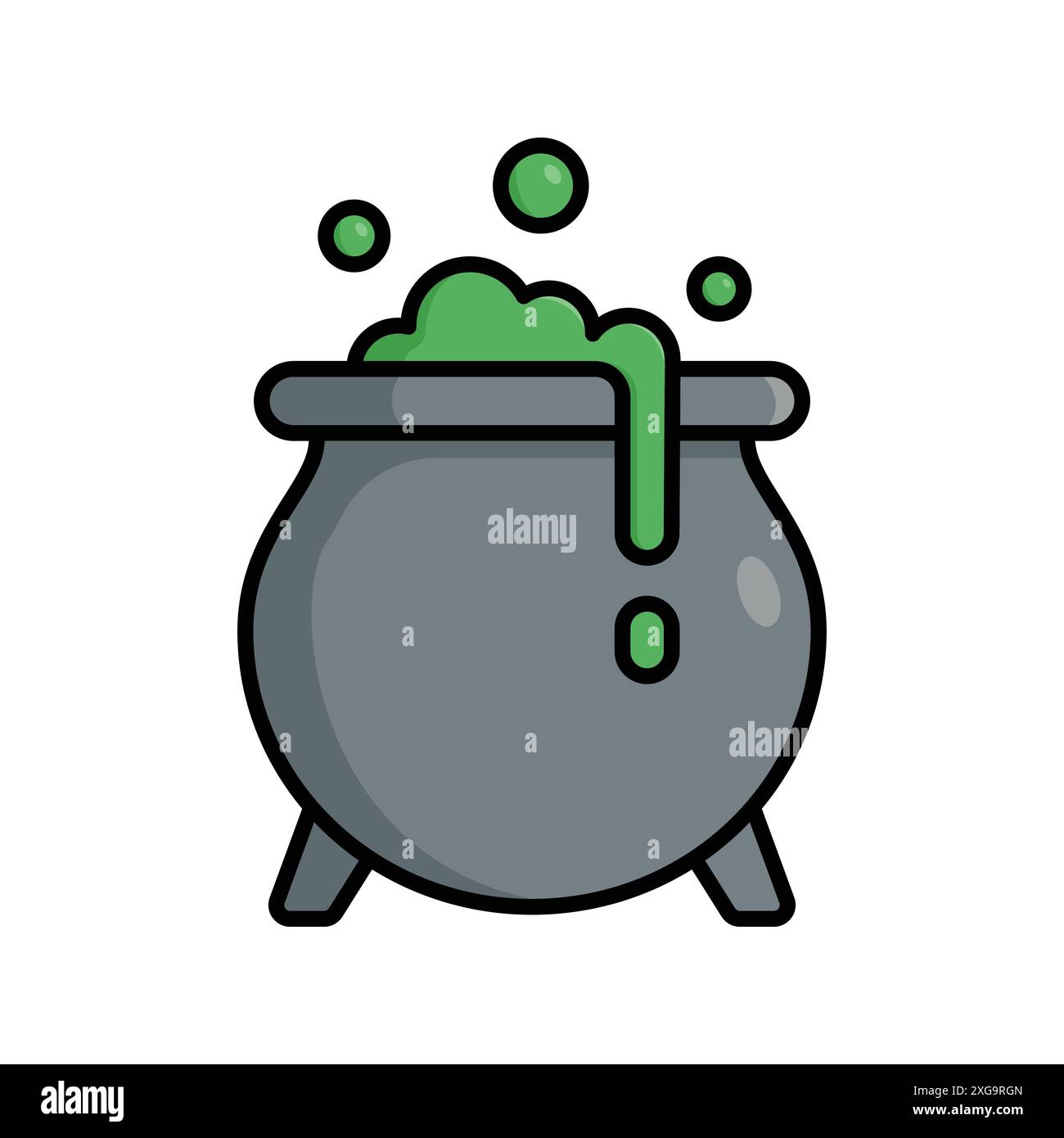 cauldron icon vector design template in white background Stock Vector ...