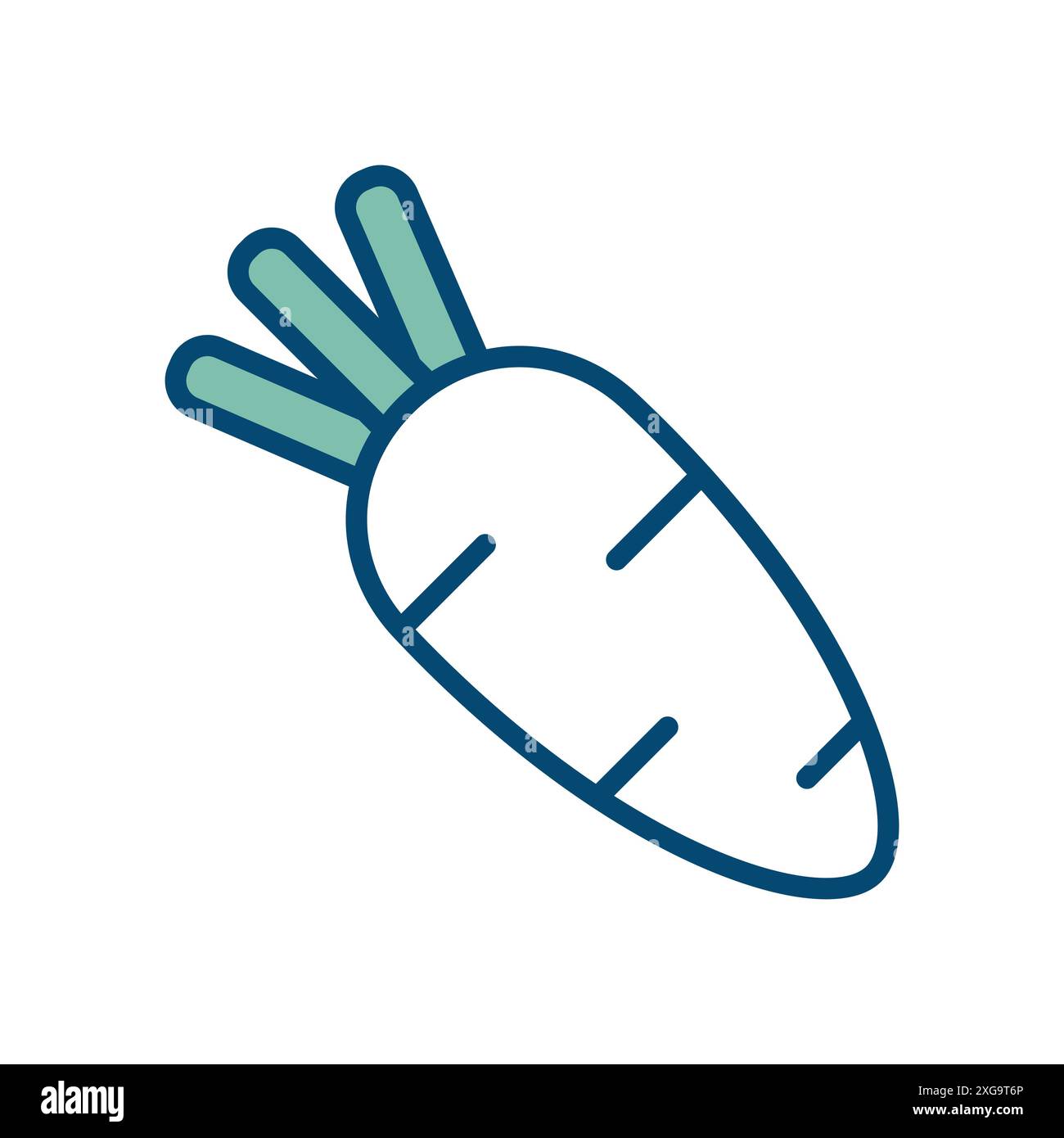 radish icon vector design template in white background Stock Vector