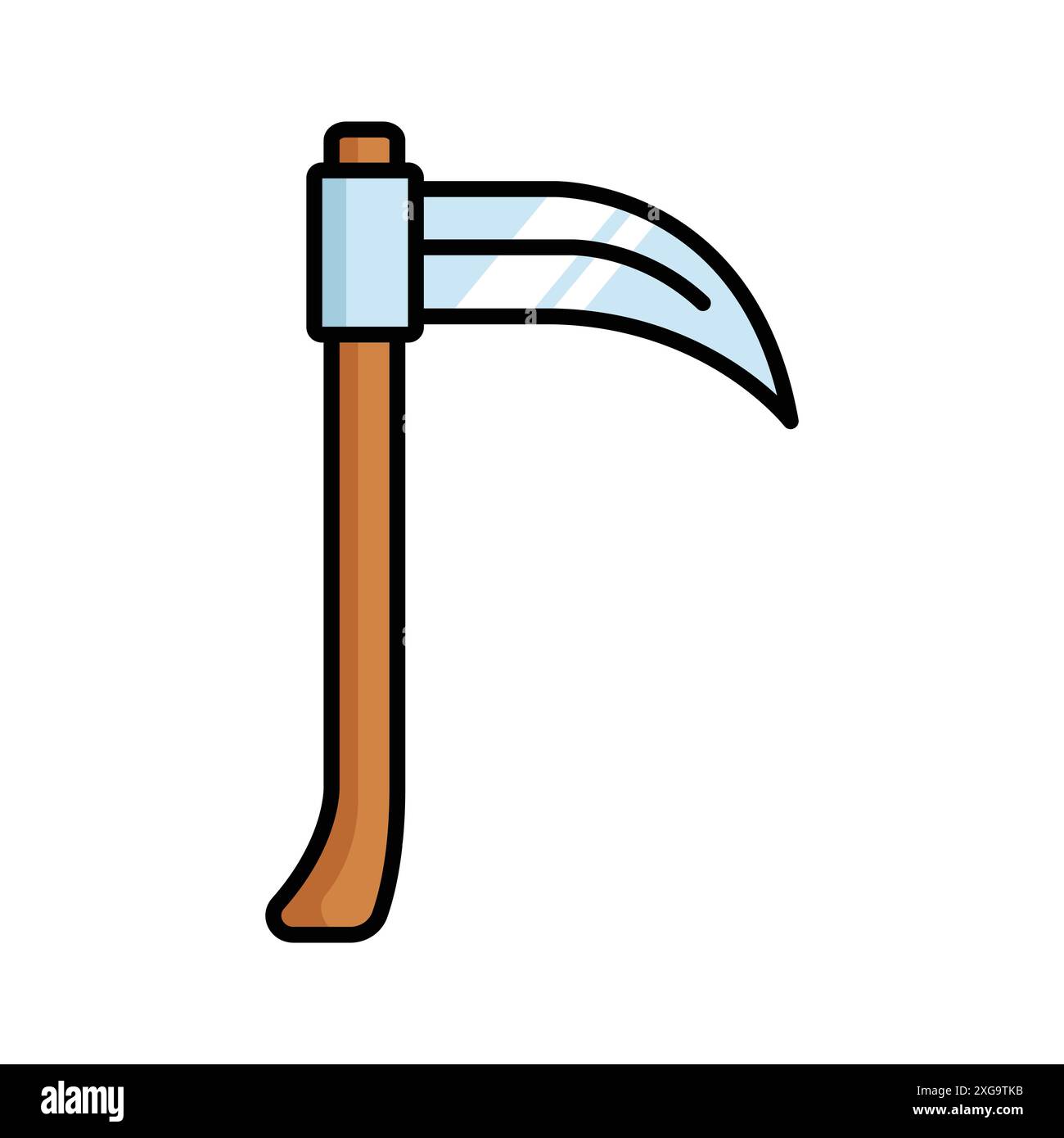 sickle icon vector design template in white background Stock Vector