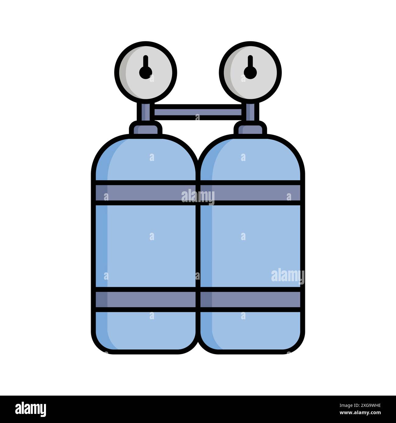 air tank icon vector design template in white background Stock Vector