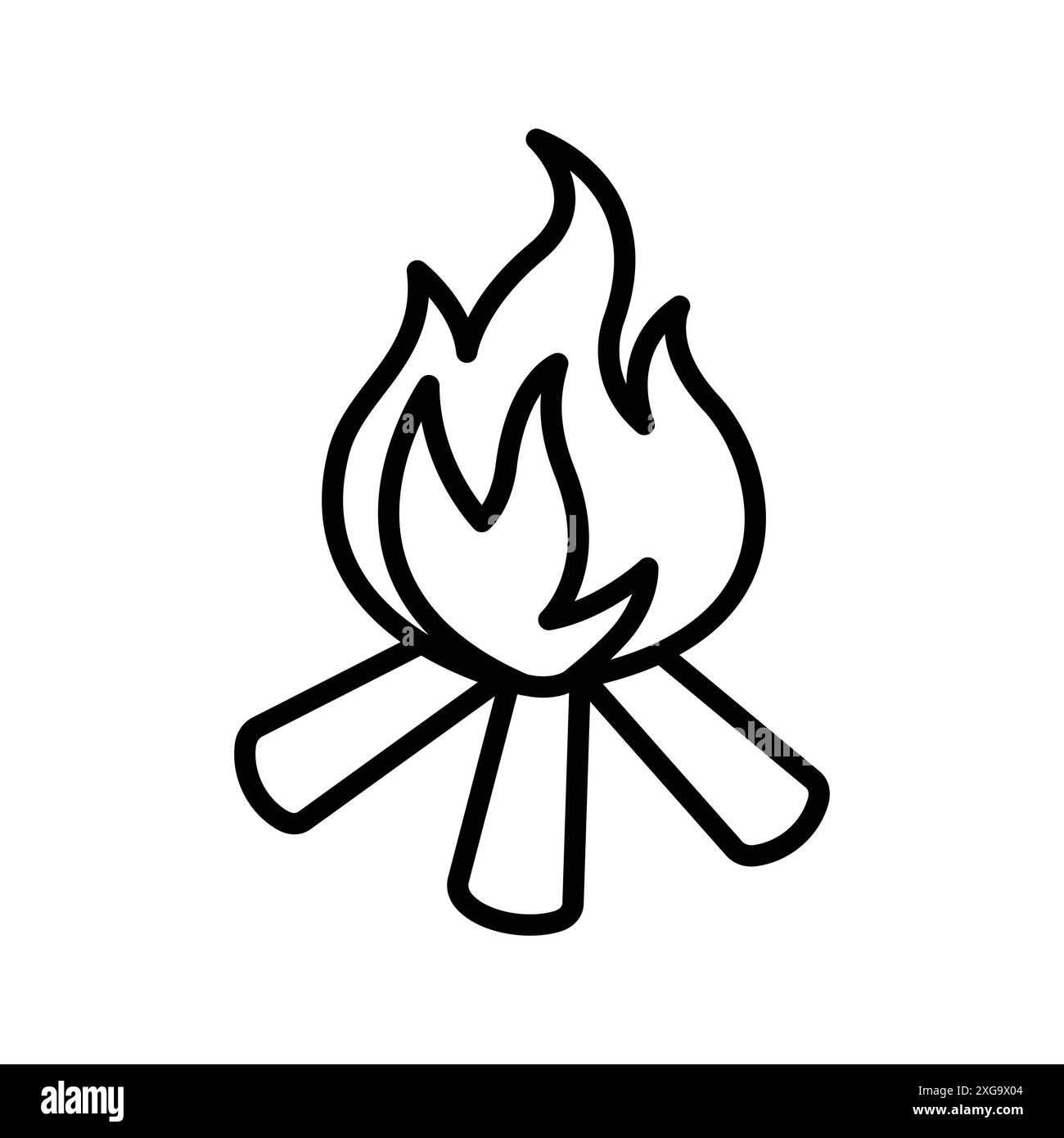 Outdoor fire logo Black and White Stock Photos & Images - Alamy