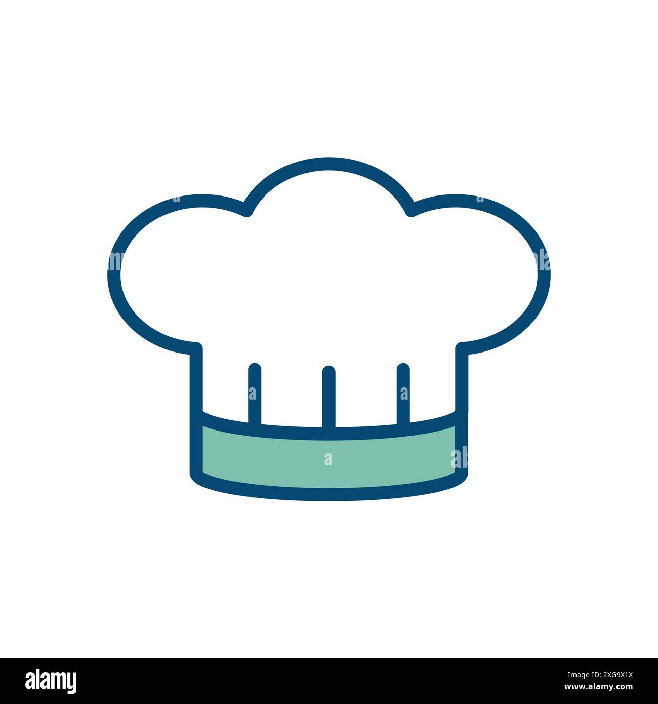 chef hat icon vector design template in white background Stock Vector