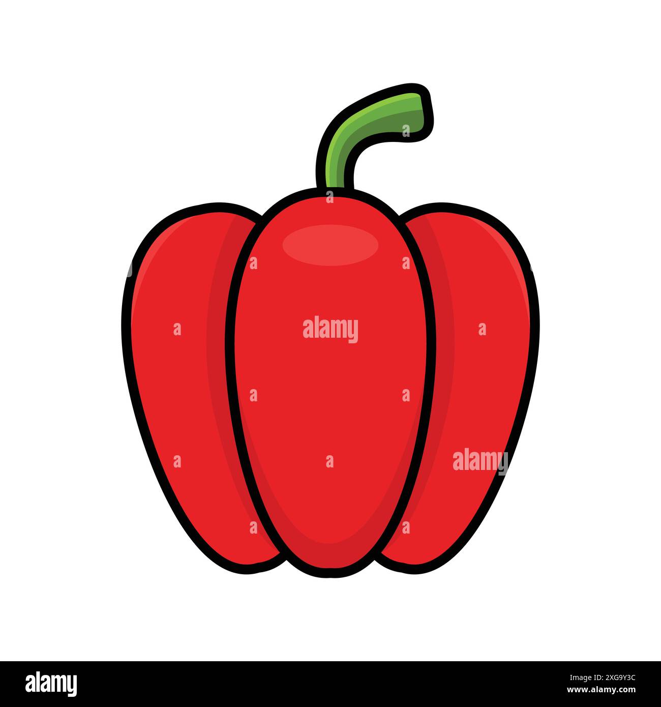 paprika icon vector design template in white background Stock Vector