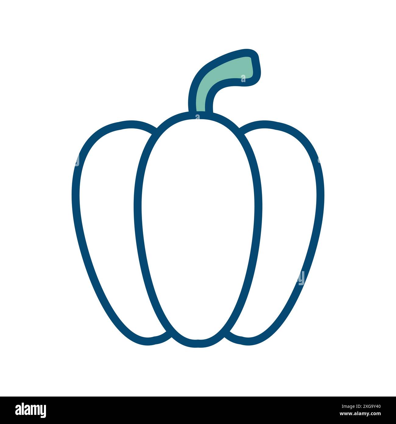 paprika icon vector design template in white background Stock Vector