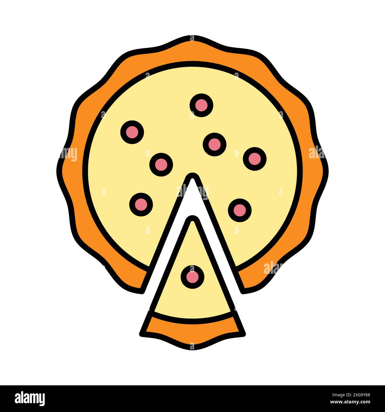 pie icon vector design template in white background Stock Vector