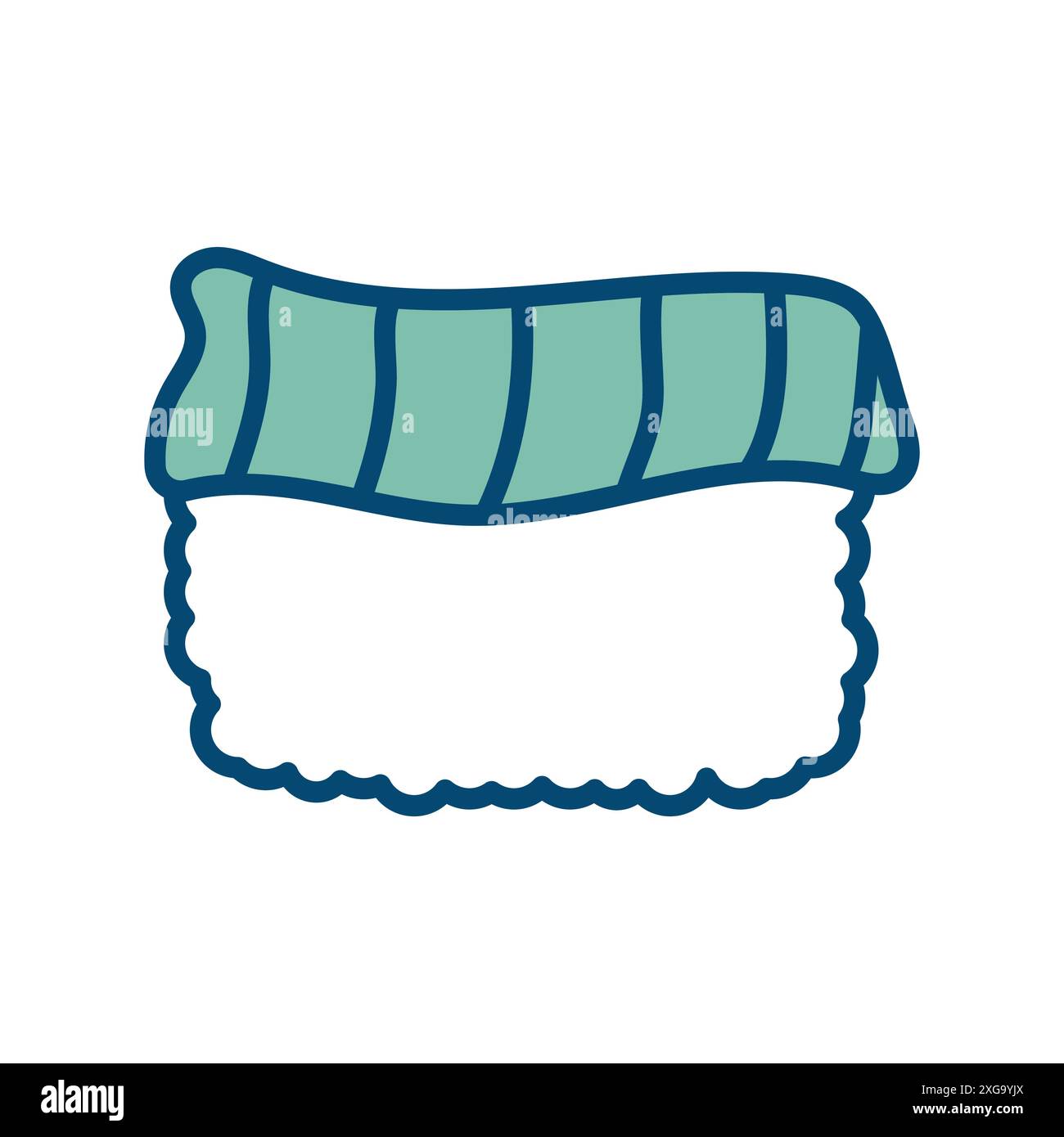 sushi icon vector design template in white background Stock Vector
