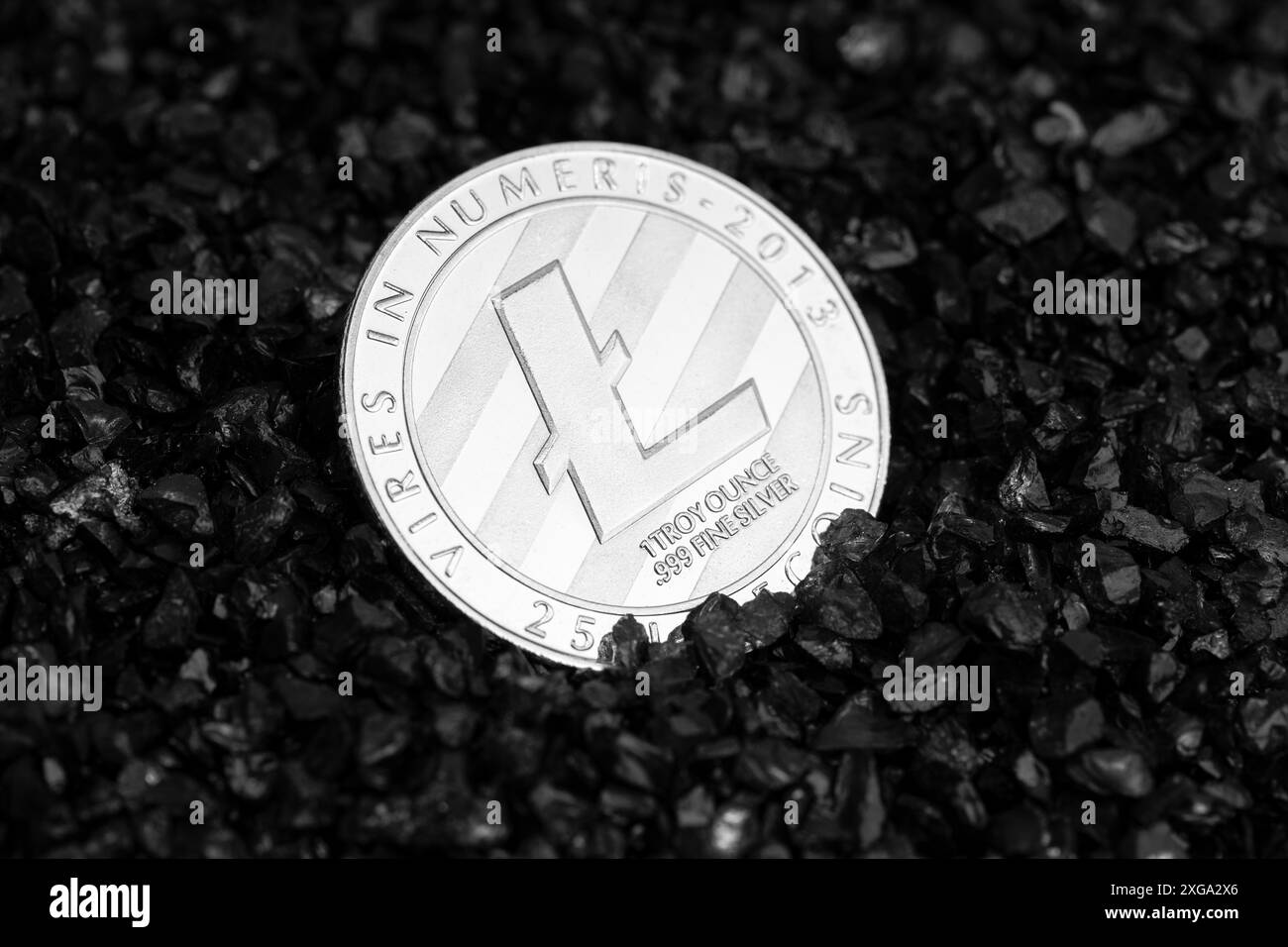 Black litecoin hi-res stock photography and images - Alamy