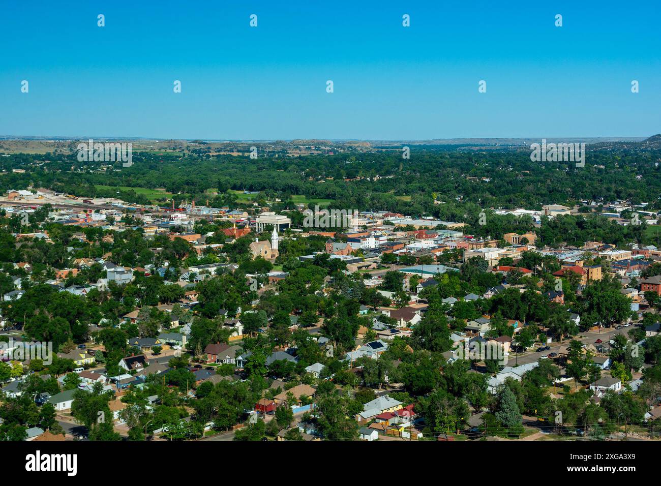 Cañon City, Colorado, on a Sunny Day Stock Photo