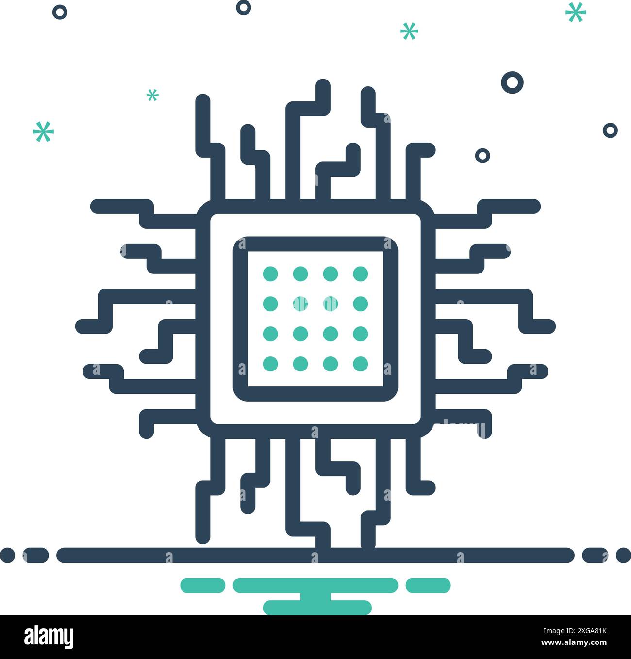 Processor chip Stock Vector Images - Alamy