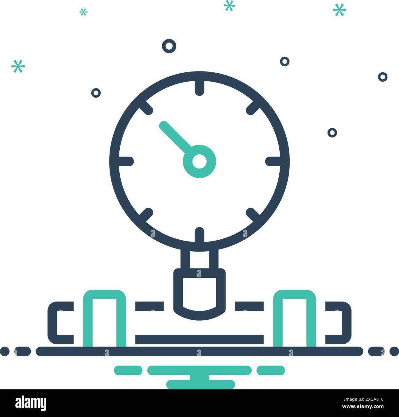 The pressure gauge Stock Vector Images - Alamy
