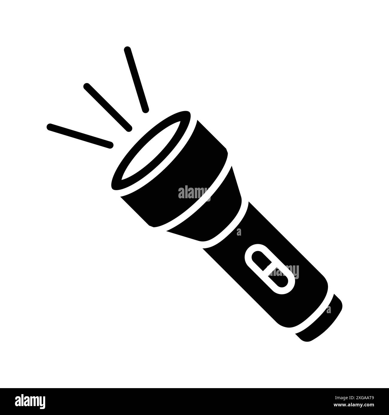flashlight icon vector design template in white background Stock Vector ...