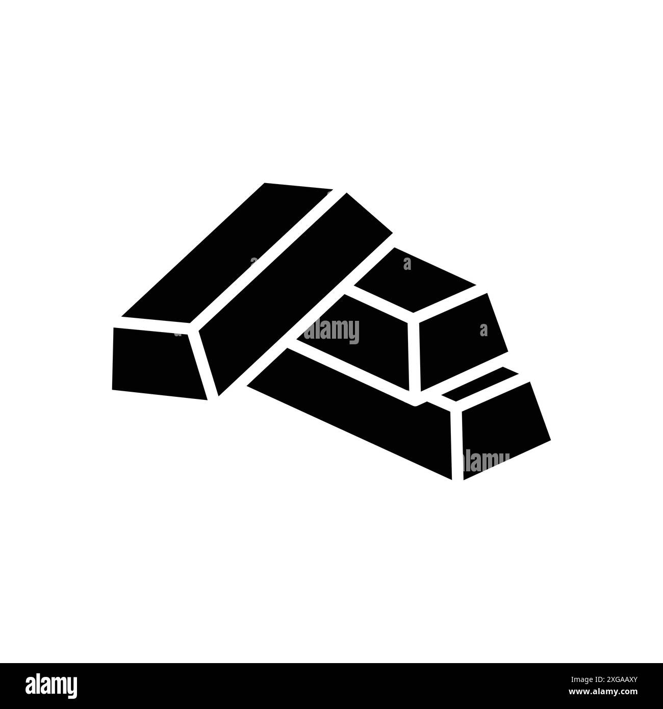 gold bar icon vector design template in white background Stock Vector ...