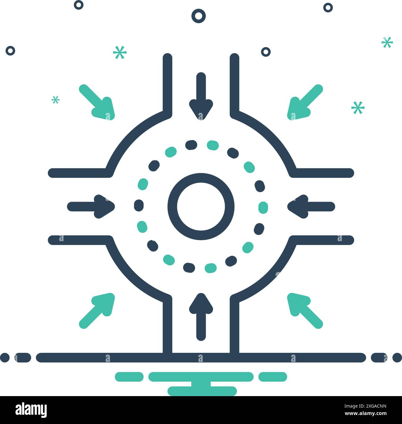 Intersection point Stock Vector Images - Alamy