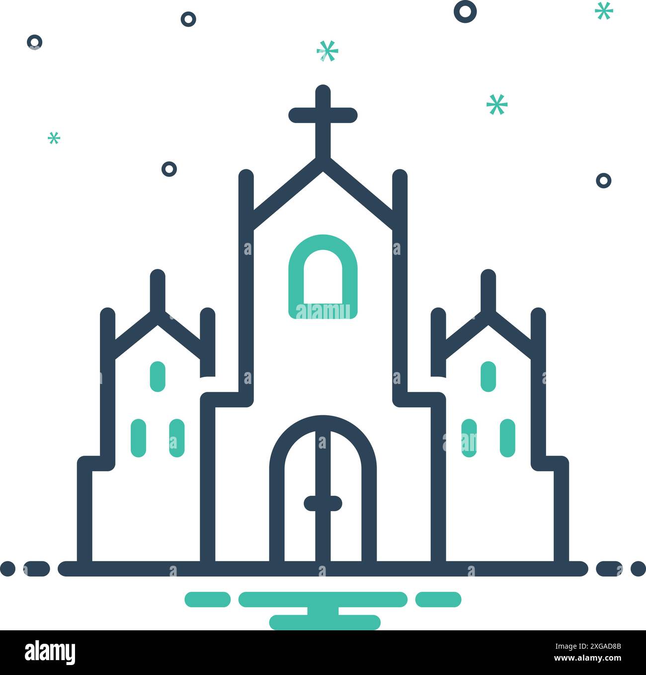 Icon for cathedral,catholic Stock Vector Image & Art - Alamy