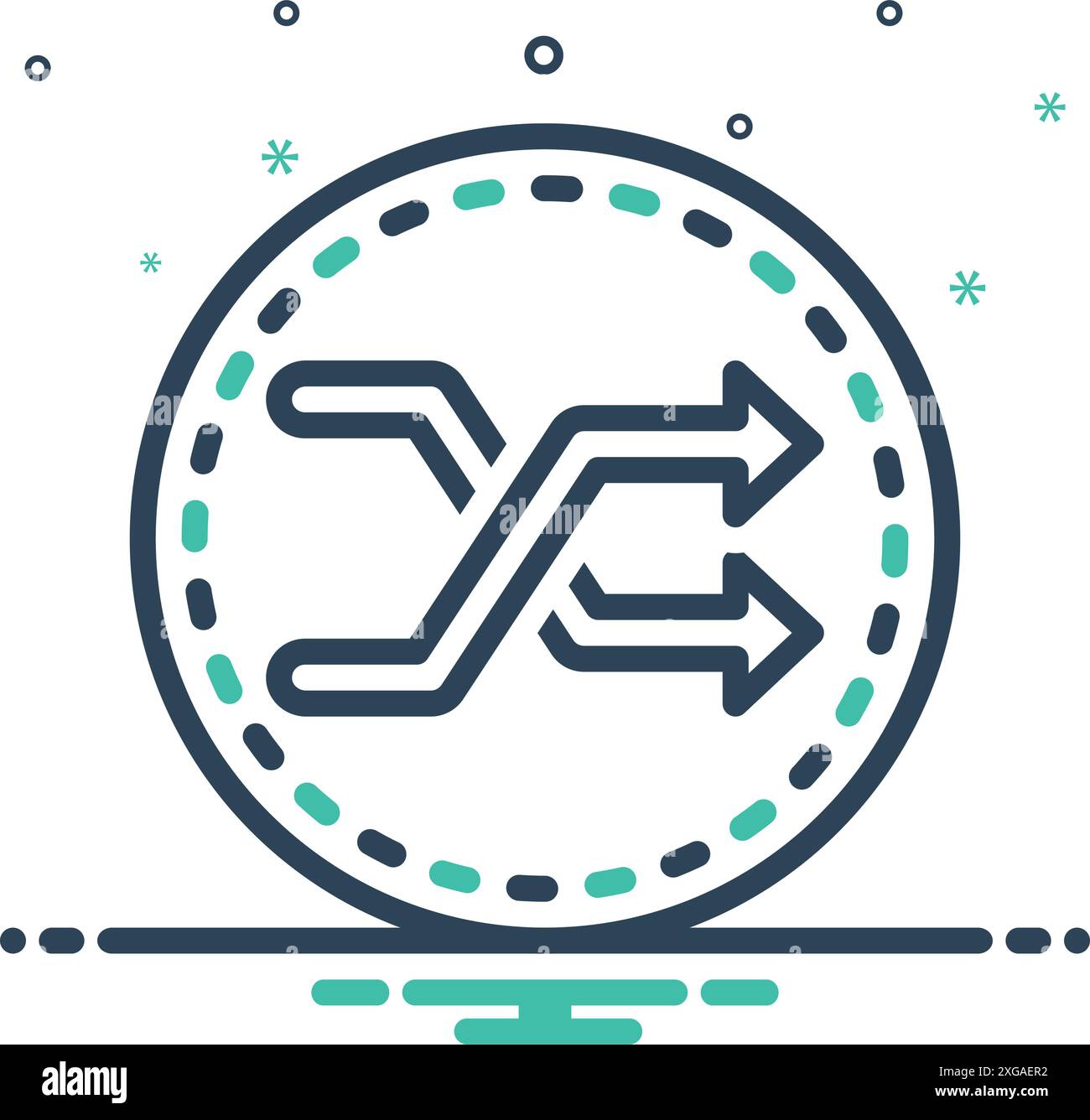 Shuffle icon vector vectors hi-res stock photography and images - Alamy