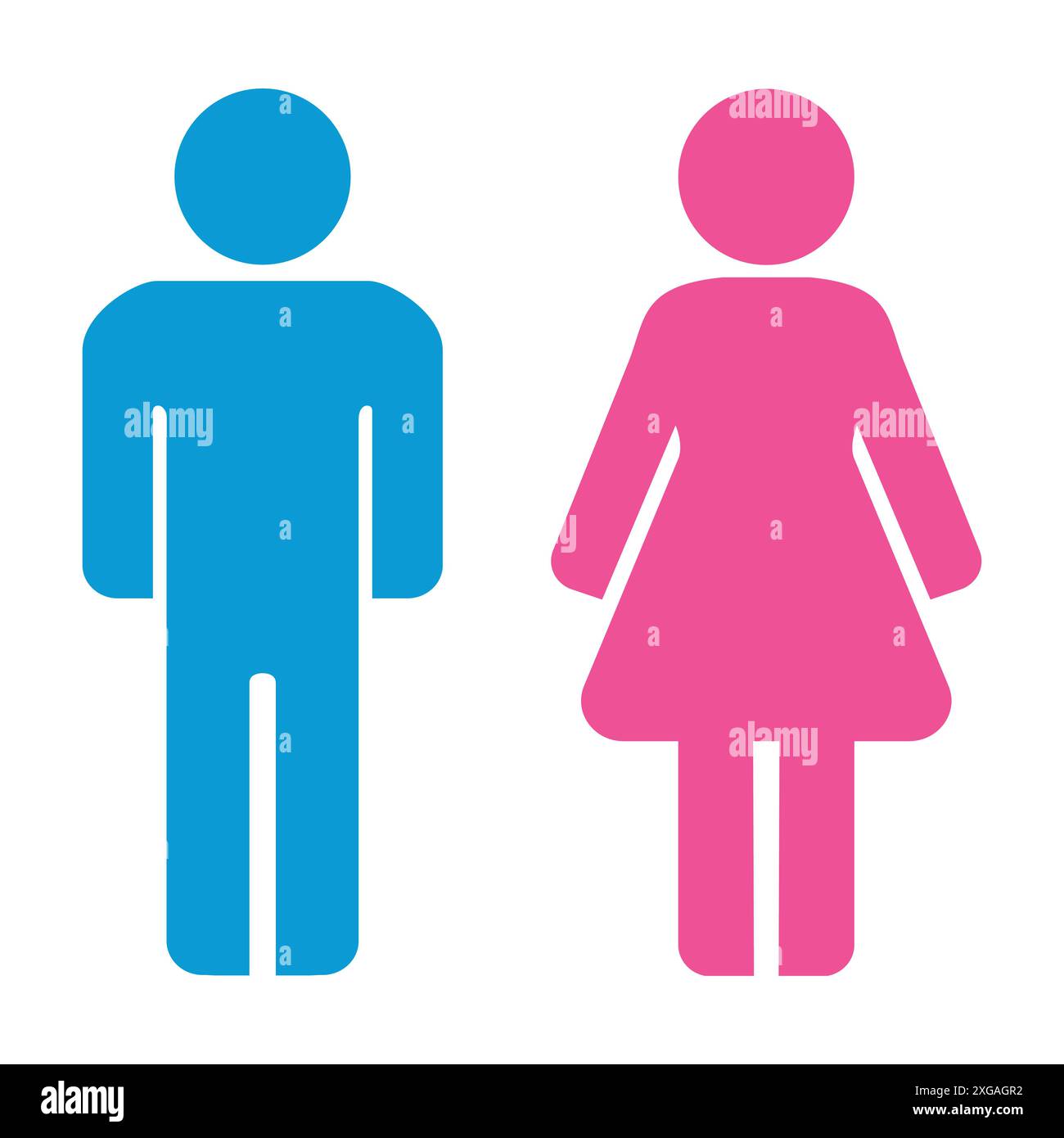 Man and woman icons. Restroom icon, toilet sign. Vector graphic Stock ...